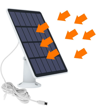 For Eufy Eufycam Cam E/2C/2/2 Pro USB Solar Panel Charger Security Camera Panel