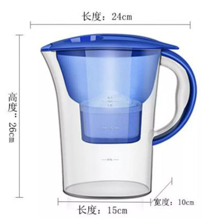 2.5L Water Purifying Jug Reduces Fluoride Toxins with Filter Cartridge