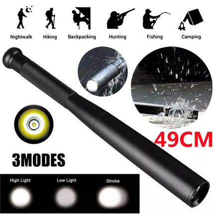 90000LM Powerful Baseball Bat LED Flashlights Waterproof Aluminium for Emergency