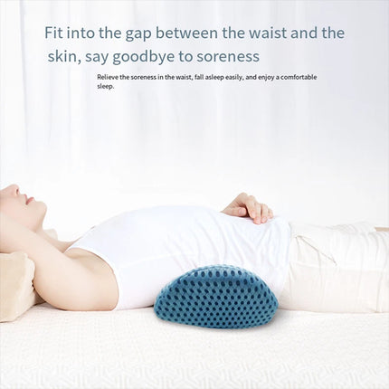 Lumbar Support Pillow for Sleeping Memory Foam Back Support Pillow  (blue)
