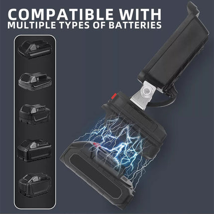 18V Li-Ion Battery LED Work Light Workshop Flashlights Torch Camping