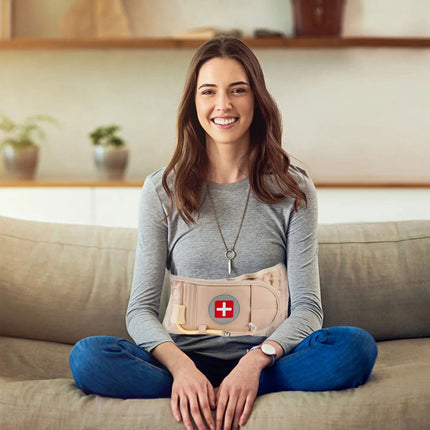 Decompression Lumbar Support Belt Waist Air Traction Brace Spinal Back Relief