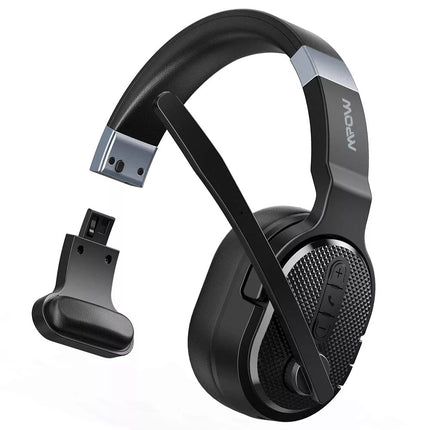 Removable Trucker Driver Headphone Over Ear Wireless Bluetooth Headset Mic