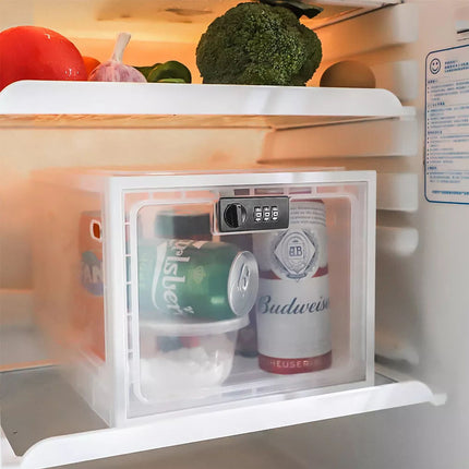 Refrigerator Lockable Box Safety Medicine Lock Box for Food Storage Childproof