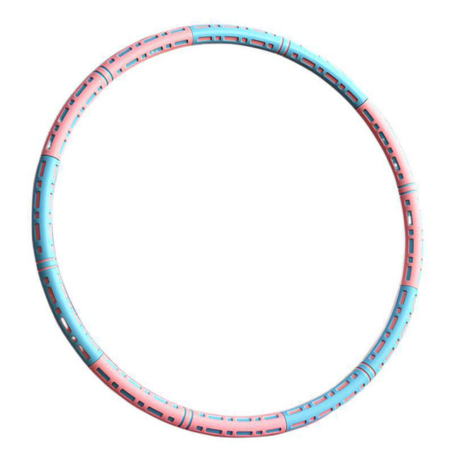 Fitness Hula Hoop Detachable Home Exercise Lose Weight Workout Adults Hoola Blue-Pink