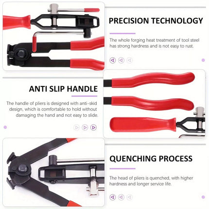 14pcs CV Joint Boot Clamp Pliers Automotive Hose Axle Pliers w/ CV Boot Clamps