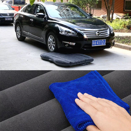 Portable Inflatable Car Back Seat Mattress Camping Travel Air Bed +Electric Pump