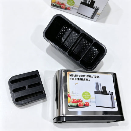 Kitchen Cutlery Holder Knife Block Storage Rack Organizer Utensils Chopstick Box