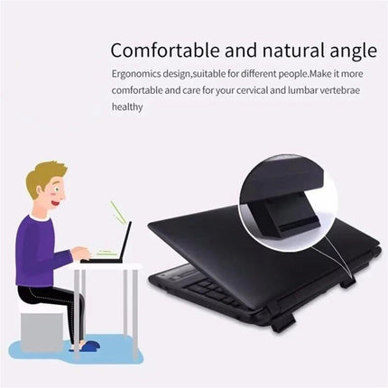 Adjustable Height Laptop Cooling Pad Metal Mesh Heat Dissipation Stand