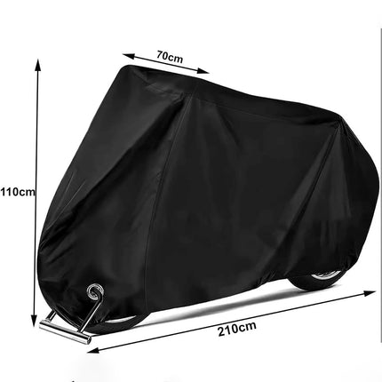 210T Polyester Bike Cover Outdoor Waterproof Dustproof Bicycle Protective Cover with UV Protection