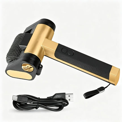 Electric BBQ Grill Brush Cordless Scrubber with LED Light Handle Bristle Cleaner