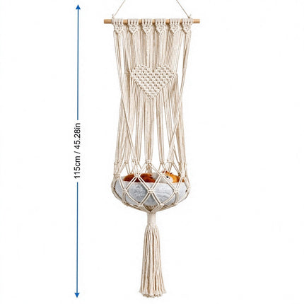 Macrame Hand Woven Hanging Pet Cat Hammock Swing Bed Nest Boho Hanging Basket