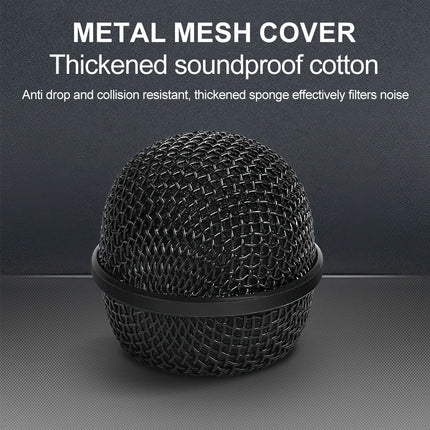 Handheld Wired Microphone Cardioid Dynamic Vocal Mic with 3M Cable for Karaoke