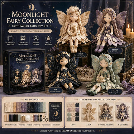 Moon Fairy Patchwork DIY Collection, Fun  Fairies Patchwork Sewing Craft Kit