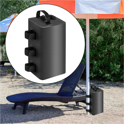 1Pcs Black Fillable Water Weight Bag Portable Gazebo Tent Weights Tent Water Bag Fishing