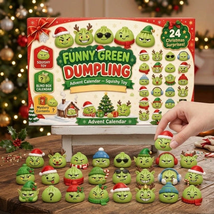The GrinchMystery Christmas Dumpling Squishies Stress Relief Squeeze Toy Gift