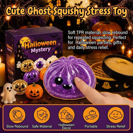 Halloween Spooky Steamers Dumpling Squishies, Slow Rising Squishy Dumplings