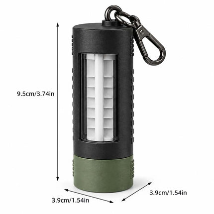 Wearable Clip-On Fly Fishing Box with Swivel Clip & See-Through Window