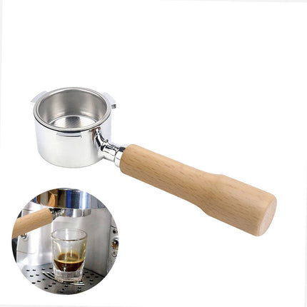 51mm Coffee Portafilter Bottomless Detachable Basket Delonghi Espresso Machine