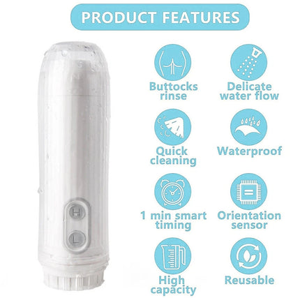 Travel Portable Bidet Sprayer Folding for Toilet Waterproof Electric Spray Auto