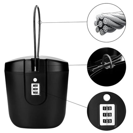 Portable Safe Box Storage Cabinet Combination Lock Lockable Safe Case Box