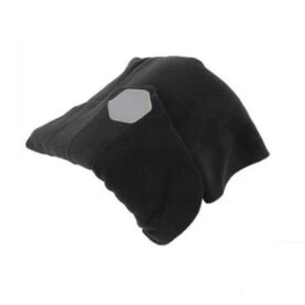 2Pcs Pillow Portable Neck Collar Brace Soft Support Trip Rest Nap Black+Grey
