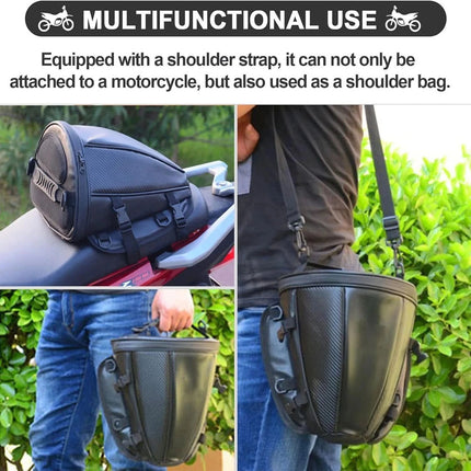 Motorcycle Tail Bag Rear Seat Bag Shoulder Backpack Touring Bag Waterproof