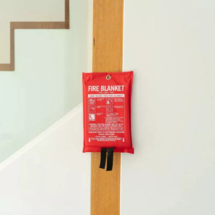 2PK Fire Blanket 1mx1m For Home Kitchen Office Caravan Emergency Australian Standard