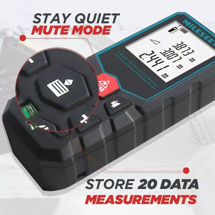 50M Laser Distance Meter Distance Area Volume Laser Measure Pythagorean