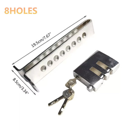 Car Anti Theft Brake Clutch Pedal Lock Adjustable Security Device with  8 Holes