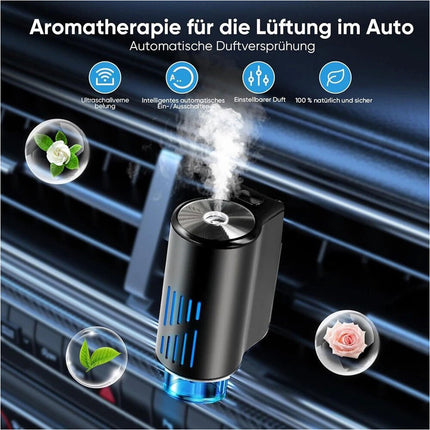 Portable Car Air Freshener Aroma Diffuser with 3 Spray Modes, Long-Lasting & Quiet