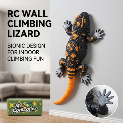 2.4G Remote Control Wall Climbing Lizard Toy with Realistic Movements, LED