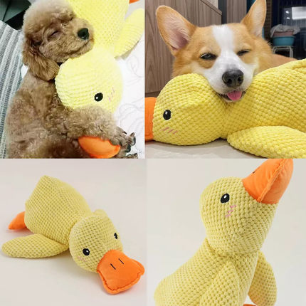 Mellow Dog Calming Duck,Durable Squeaky Dog Toy for Indoor Puppy
