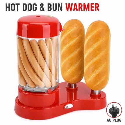 2 in 1 Electric Hot Dog Maker Sausage Cooker Bun Warmer Machine AU Plug