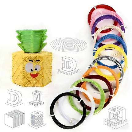 50M PLA 3D Pen Printer Filament Refills 1.75mm Printing Drawing Accessories