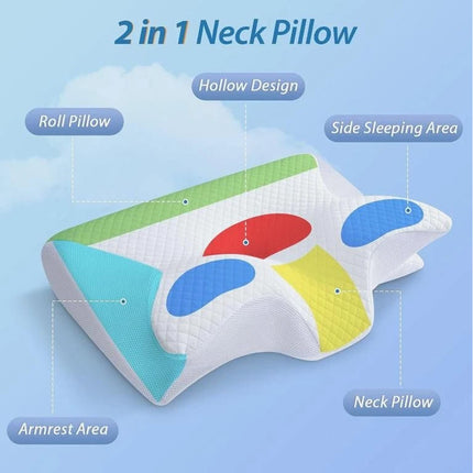 Ergonomic Butterfly Memory Neck Pillow Comfortable Sleeping Orthopedic Pillow