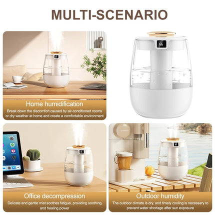 Cool Mist Air Humidifier 2.2L for Bedroom Home Office  Room Air Purifier