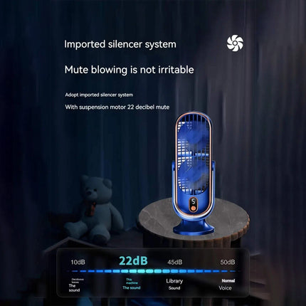 Desktop Cooling Fan with 5-Speed USB 720° Tower Fans Desk Portable