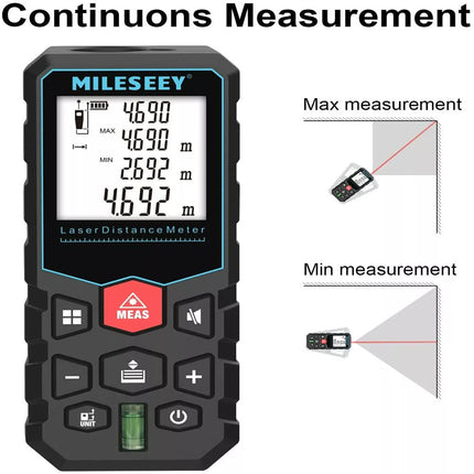 50M Laser Distance Meter Distance Area Volume Laser Measure Pythagorean