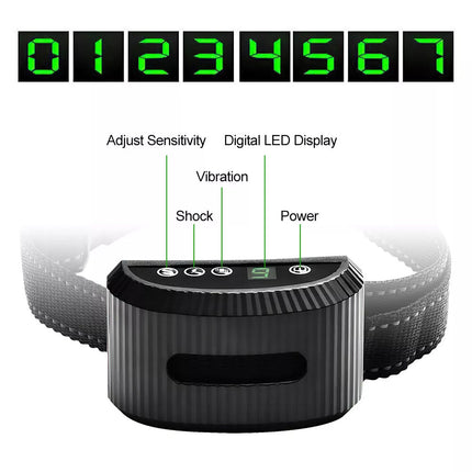 Auto Anti Bark Dog Collar Rechargeable Stop Barking Non-Shock Humane Waterproof