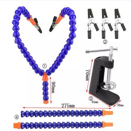6+1 Hand Solder 3rd Hand Soldering Iron Stand Holder Station Clamp Helping Tool