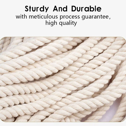 4mm Natural Cotton Rope Cord String Twisted Beige Craft Macrame Artisan