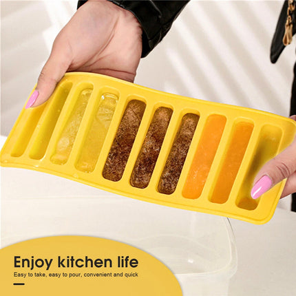 2 xSilicone Chocolate Baking Mould Cookie Finger Shaped Molds Ice Tray Long Strips