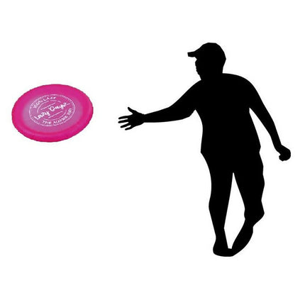 Inflatable Frisbee Game Flying Disc Flying Beach Pool Outdoor Game LazyDayz Pink+Teal