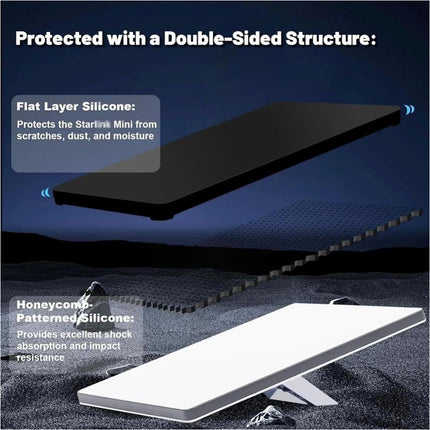 Starlink Mini  Protective Cover Silicone Protective Case Black for Starlink Mini Dish