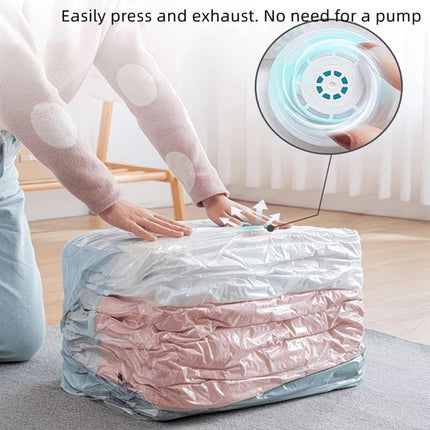 Large No-Pump 3D Vacuum Storage Bags Suitable for Bedding, Clothes, Travel