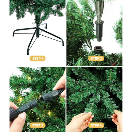 LED Christmas Tree 1.5M/1.8M/2.1M Xmas Trees Green