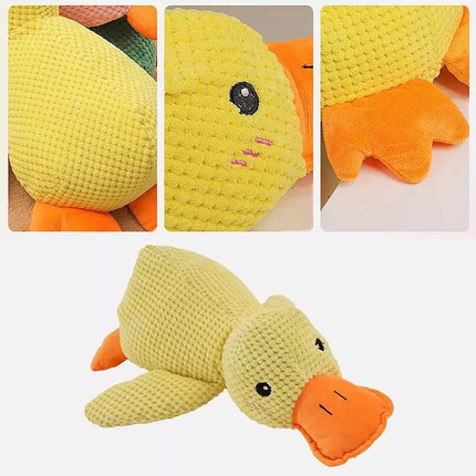 Mellow Dog Calming Duck,Durable Squeaky Dog Toy for Indoor Puppy