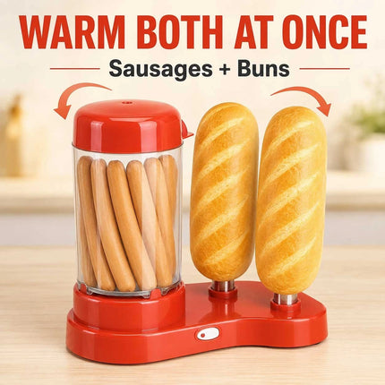 2 in 1 Electric Hot Dog Maker Sausage Cooker Bun Warmer Machine AU Plug