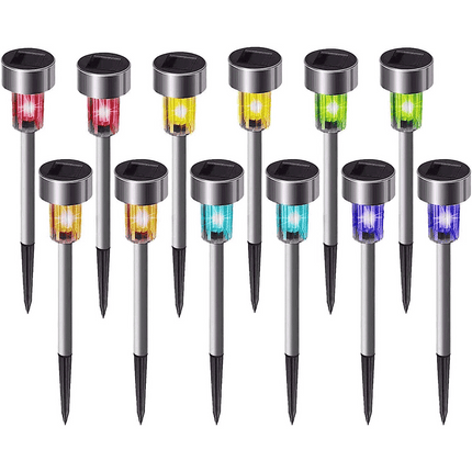 20PCS Garden Solar Lights Led Lawn Outdoor Ground Garden Path Light Waterproof
